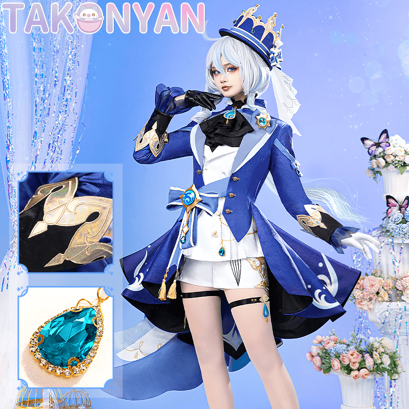 【IN STOCK】Takonyan Game Genshin Impact Cosplay Costume for Focalors furina