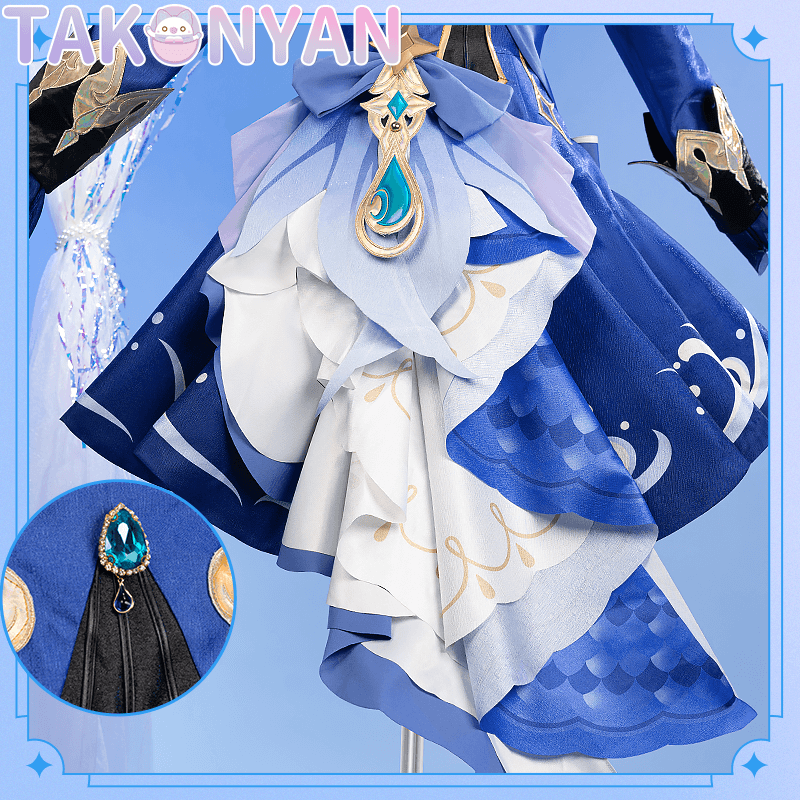 【IN STOCK】Takonyan Game Genshin Impact Cosplay Costume for Focalors furina
