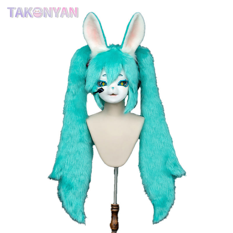 【Takonyan】Green hair cute anthropomorphic Fursuit