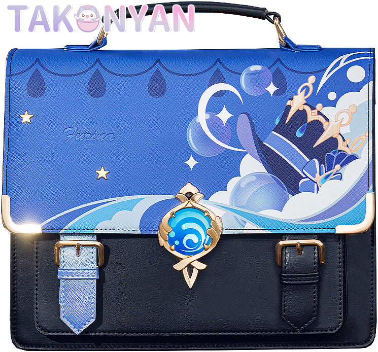 【PRE-SALE】Game Genshin Impact Furina itabag Messenger Bag PU Leather Bag Theme Impression Bag student backpack doujin