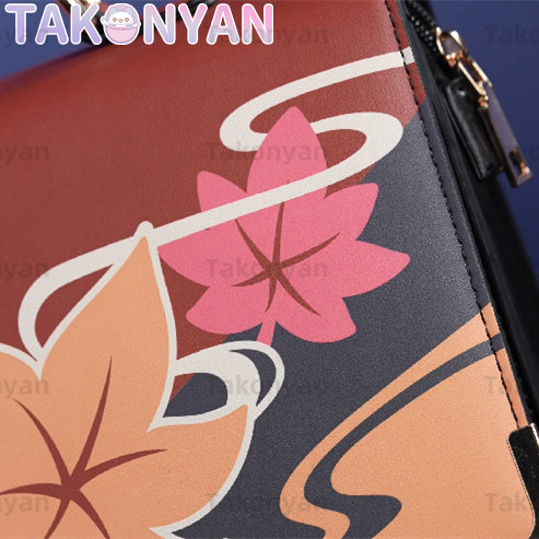 【IN STOCK】Game Genshin Impact Kaedehara Kazuha itabag  Messenger Bag PU Leather Bag Theme Impression Bag student backpack doujin