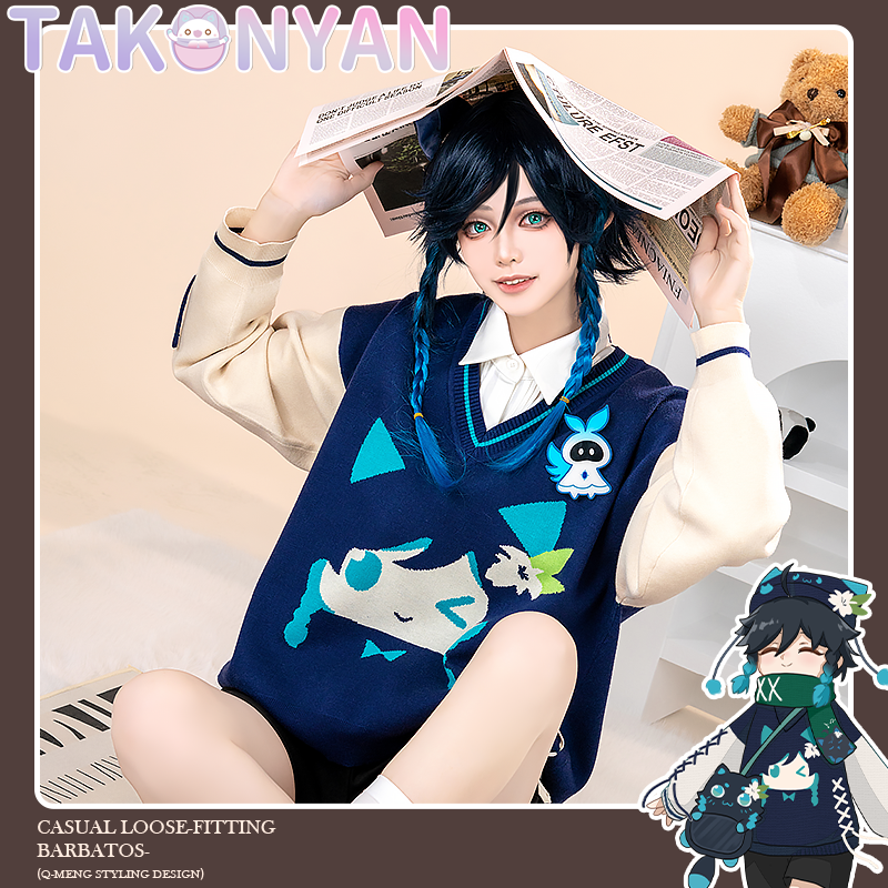 【PRE-ORDER】 Game Genshin Impact Kazuha/Scaramouche/ Tartaglia/HuTao/Xiao/Venti/Cosplay Costume Doujin Casual Sweater