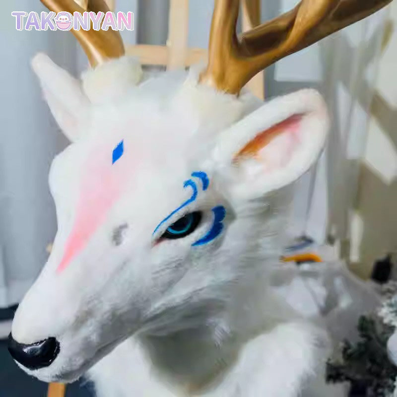 【Takonyan】White Deer Realistic Style Fursuit