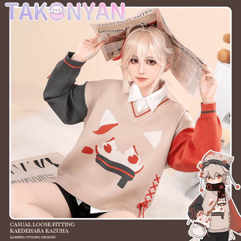 【PRE-ORDER】 Game Genshin Impact Kazuha/Scaramouche/ Tartaglia/HuTao/Xiao/Venti/Cosplay Costume Doujin Casual Sweater
