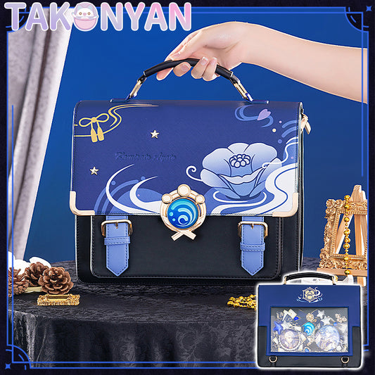 【PRE-SALE】Game Genshin Impact Kamisato Ayato  itabag  Messenger Bag PU Leather Bag Theme Impression Bag student backpack doujin
