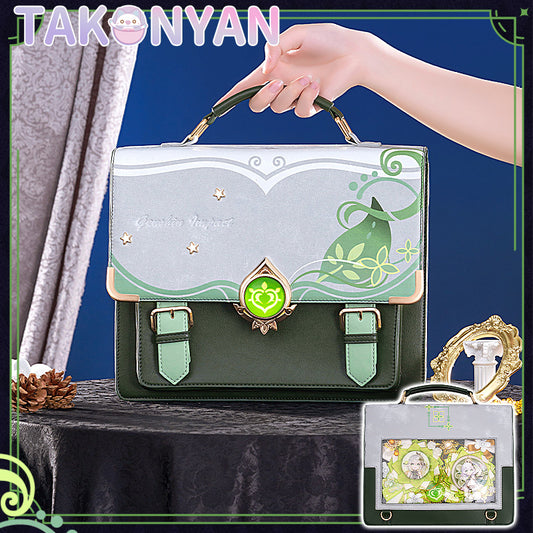 【PRE-SALE】Game Genshin Impact Nahida  itabag  Messenger Bag PU Leather Bag Theme Impression Bag student backpack doujin