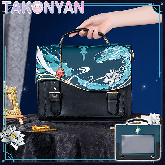 【PRE-SALE】Game Genshin Impact DanHeng itabag  Messenger Bag PU Leather Bag Theme Impression Bag student backpack doujin