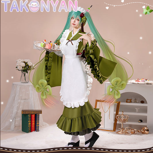【IN STOCK】Takonyan Cosplay Matcha Costume Green Dress