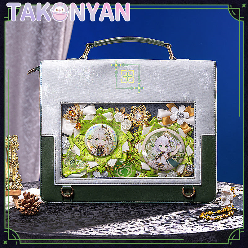 【PRE-SALE】Game Genshin Impact Nahida  itabag  Messenger Bag PU Leather Bag Theme Impression Bag student backpack doujin