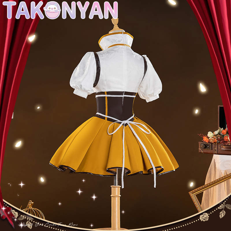 【IN STOCK】Tomoe Mami Cosplay Anime Puella Magi Madoka Magica Cosplay Women Cute Dress Costume Tomoe Mami Cosplay Halloween