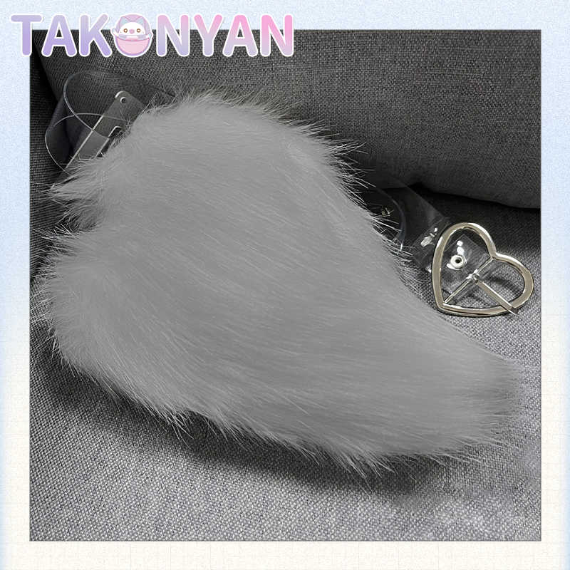 Takonyan Cosplay Fursuit Handmade Plush Bunny Tail Animal Furry Rabbit Tails Props Costume Cosplay Party Props