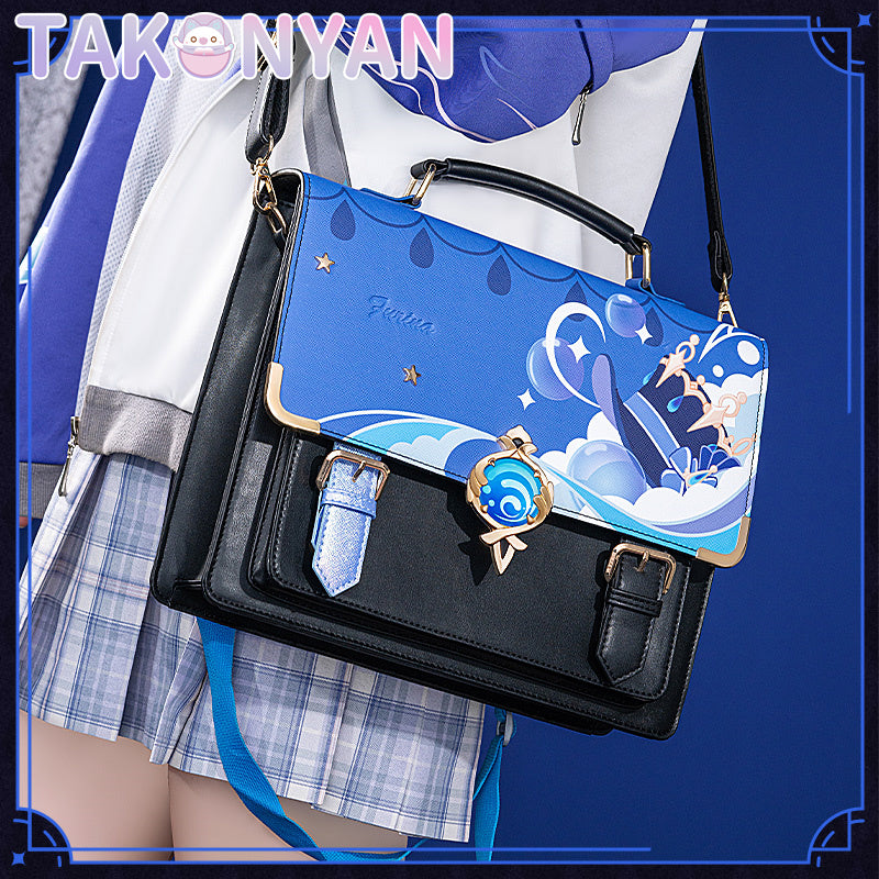 【PRE-SALE】Game Genshin Impact Furina itabag Messenger Bag PU Leather Bag Theme Impression Bag student backpack doujin