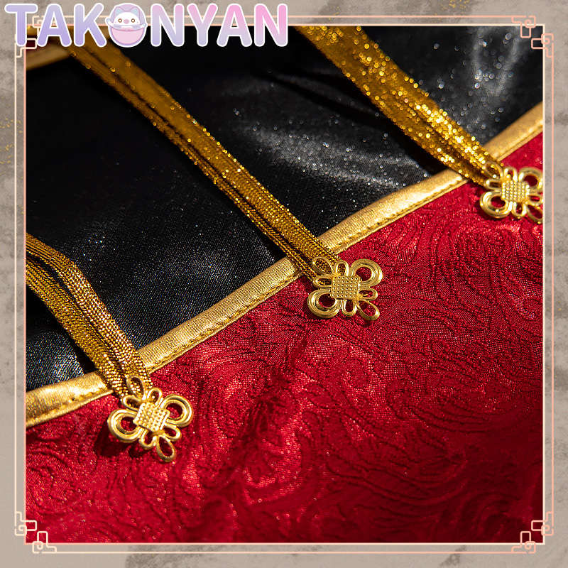 【IN STOCK】Anime Shugo Chara Cosplay Hinamori Amu Costume Chinese Style Dress