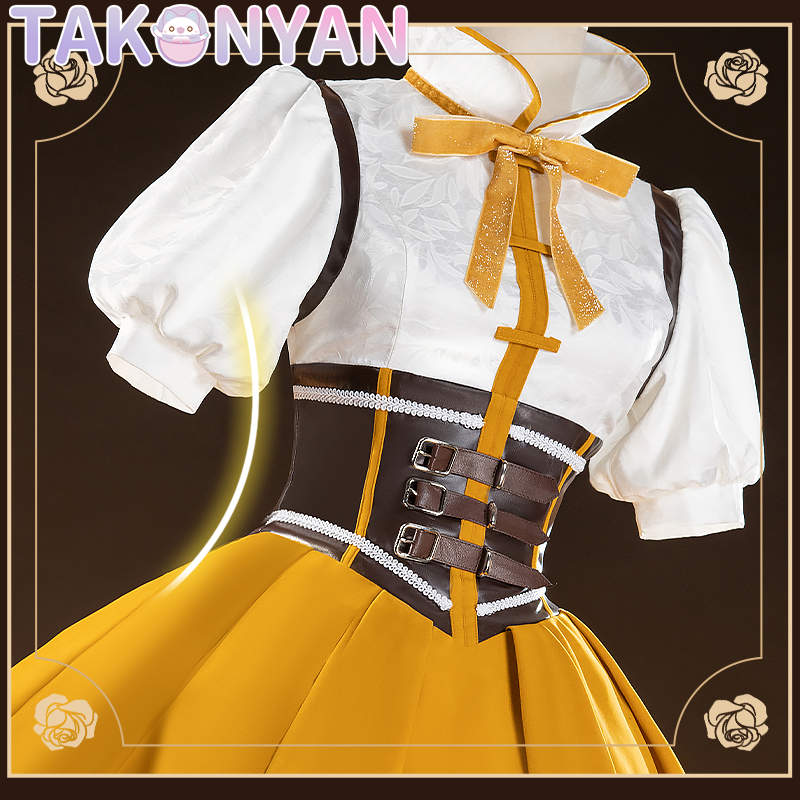 【IN STOCK】Tomoe Mami Cosplay Anime Puella Magi Madoka Magica Cosplay Women Cute Dress Costume Tomoe Mami Cosplay Halloween