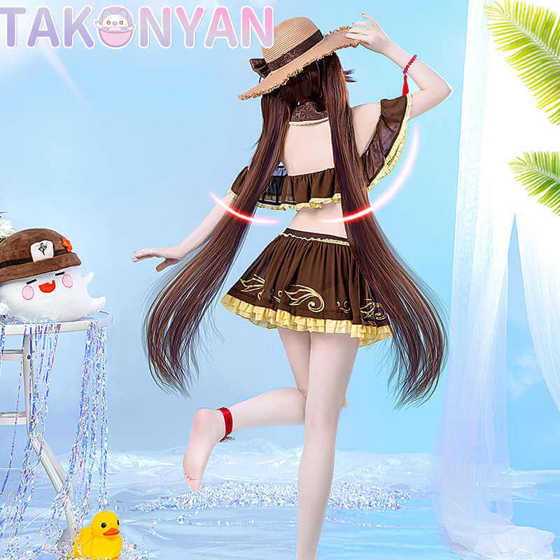 【PRE-SALE】Game Genshin Impact Cosplay Hutao Costume Summer Swimwear