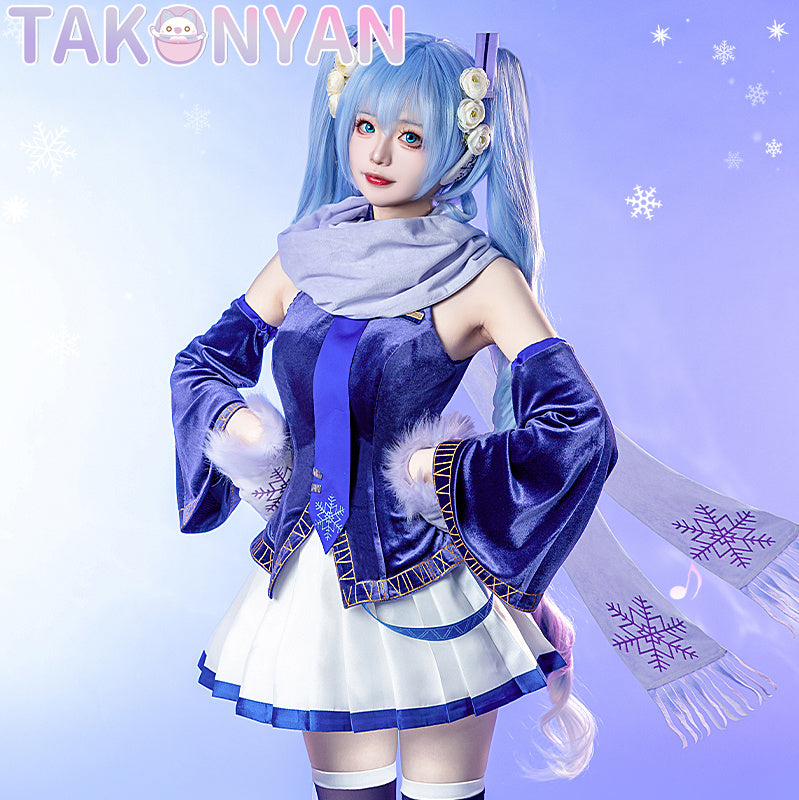【IN STOCK】Cosplay Costume V Singer Blue Winter Dress