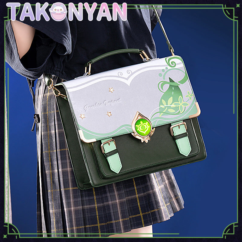 【PRE-SALE】Game Genshin Impact Nahida  itabag  Messenger Bag PU Leather Bag Theme Impression Bag student backpack doujin