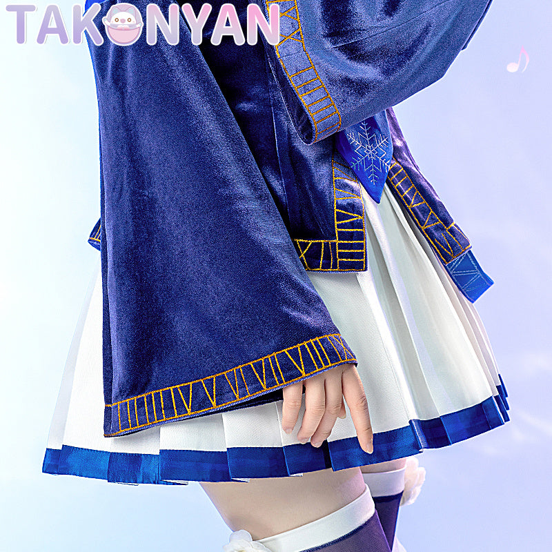 【IN STOCK】Cosplay Costume V Singer Blue Winter Dress