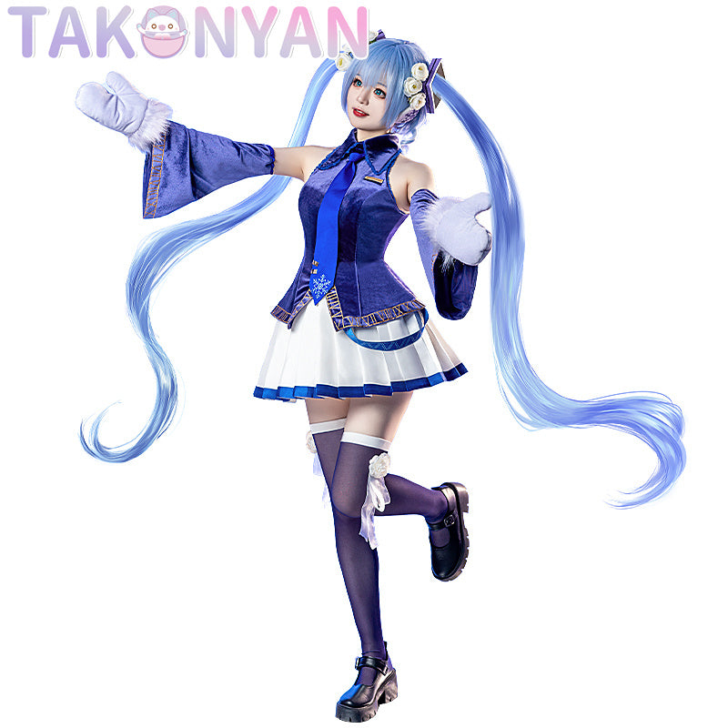 【IN STOCK】Cosplay Costume V Singer Blue Winter Dress