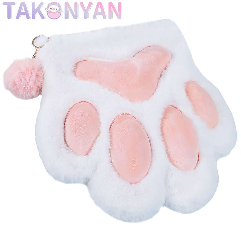 【IN STOCK】Takonyancos Plush Daily Double Shoulder Beast Paw Bag itabag PinBag Schoolbag Student Commuter Furry Bag