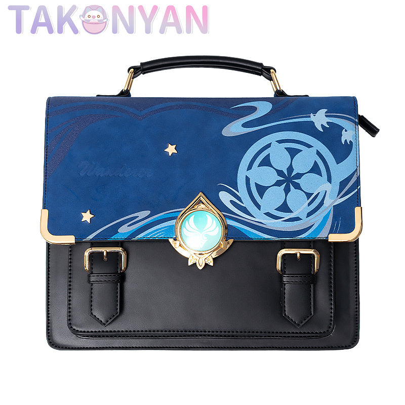 【IN STOCK】Game Genshin Impact scaramouche/ itabag  Messenger Bag PU Leather Bag Theme Impression Bag student backpack doujin