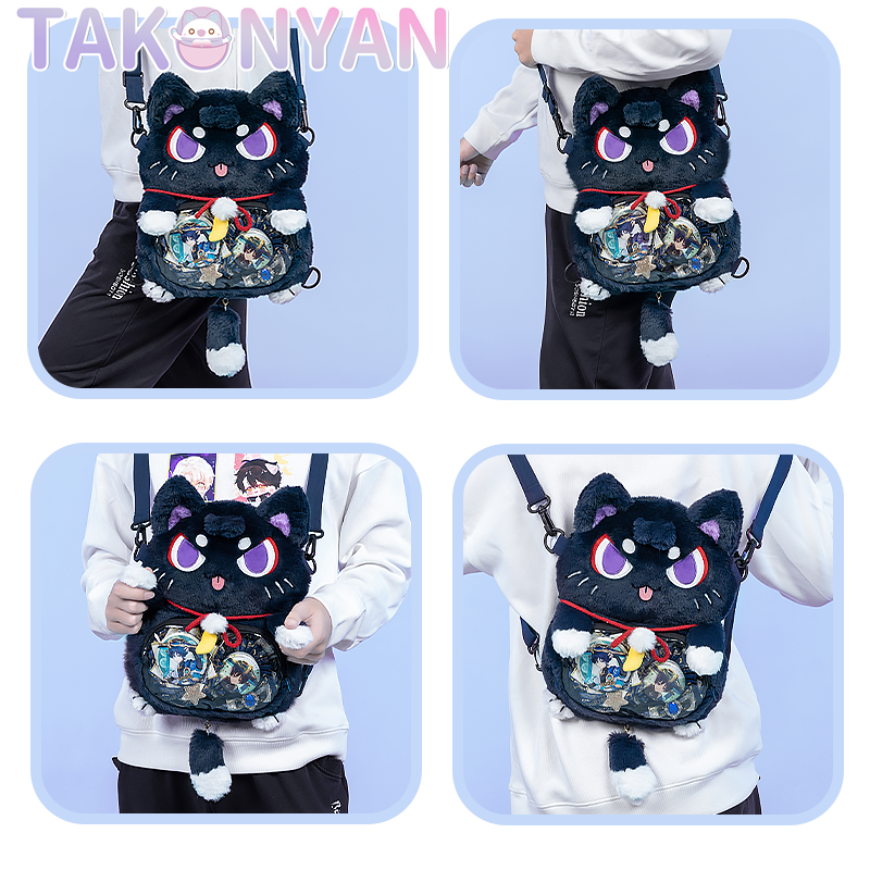 【IN stock】Takonyancos Game Genshin Impact Cosplay Scaramouche/Wanderer Plush Bag Backpack Itabag