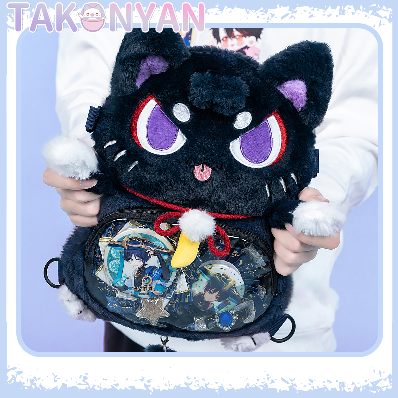 【IN stock】Takonyancos Game Genshin Impact Cosplay Scaramouche/Wanderer Plush Bag Backpack Itabag