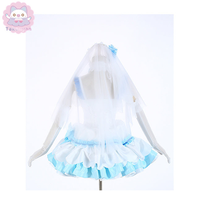 【Takonyan】Anime Re:Life in a Different World From Zero Rem Ram Cosplay Costume Women Wedding Dresses Bouquet short skirt wedding dress