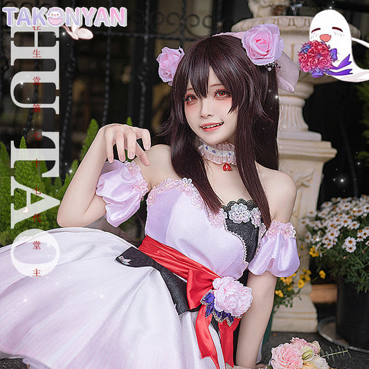 【IN STOCK】Game Genshin Impact Cosplay Hutao Cosplay Hutao Doujin Wedding Dress