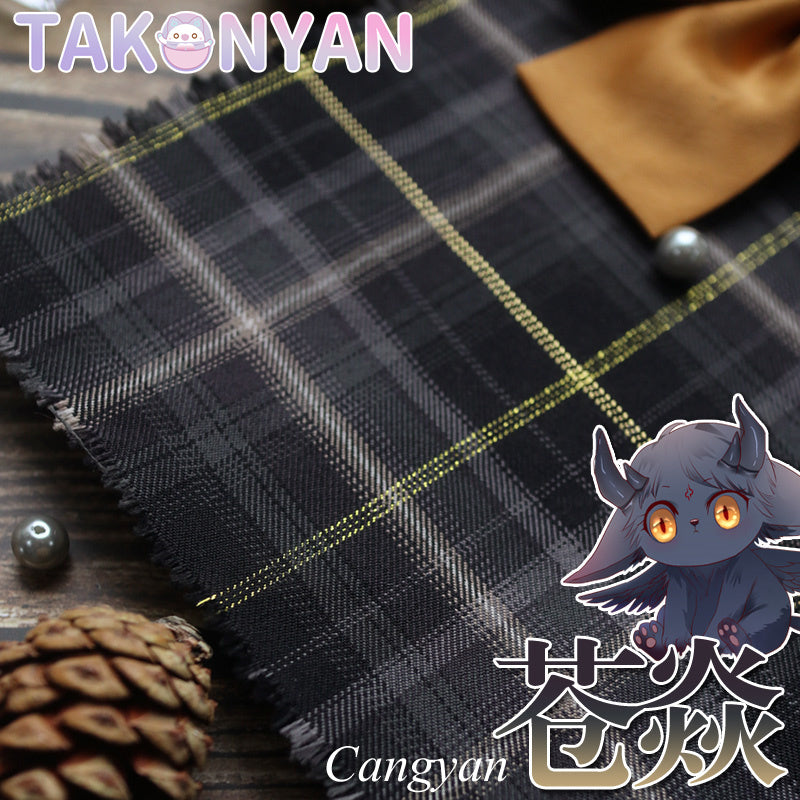 【IN STOCK】Takonyancospaly custome Comic Devil Wants To Hug original plaid skirt yeli cangyan student doujin short skirt