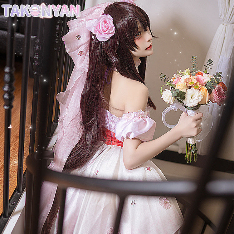 【IN STOCK】Game Genshin Impact Cosplay Hutao Cosplay Hutao Doujin Wedding Dress