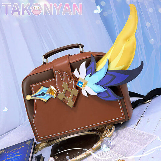 【IN STOCK】Game Genshin Impact Mika Fanart Doujin Cosplay  backpack uniform bag student backpack