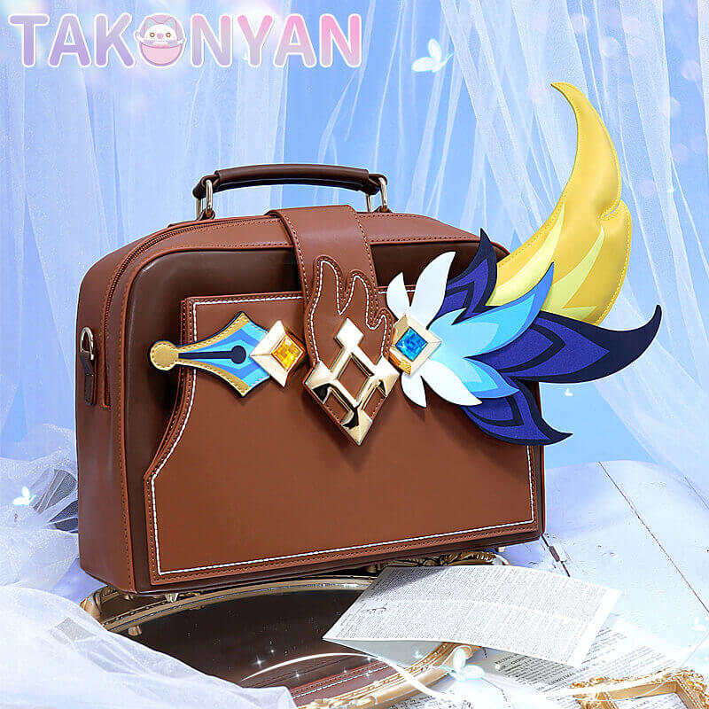 【IN STOCK】Game Genshin Impact Mika Fanart Doujin Cosplay backpack uniform bag student backpack