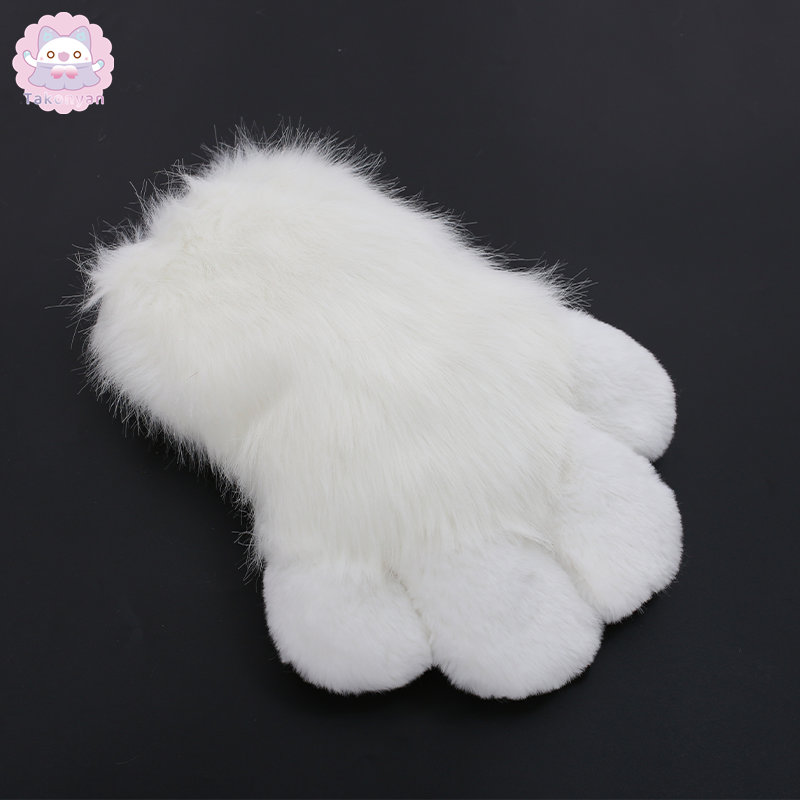 Takonyan Cosplay Fursuit Animal Cat Claw Paw Cute Furry Winter Fingerless Gloves Bear Paw