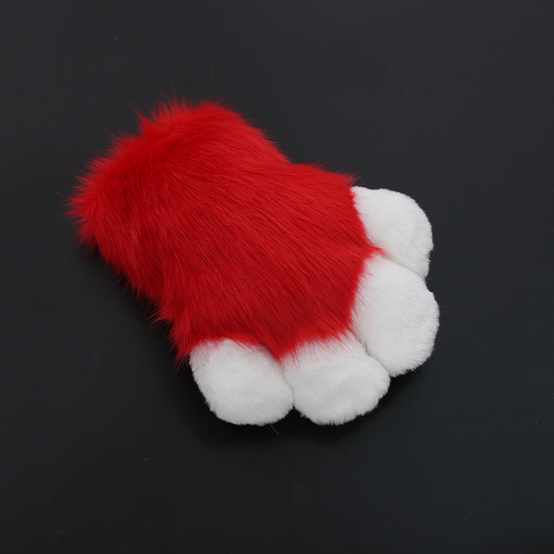 Takonyan Cosplay Fursuit Animal Cat Claw Paw Cute Furry Winter Fingerless Gloves Bear Paw