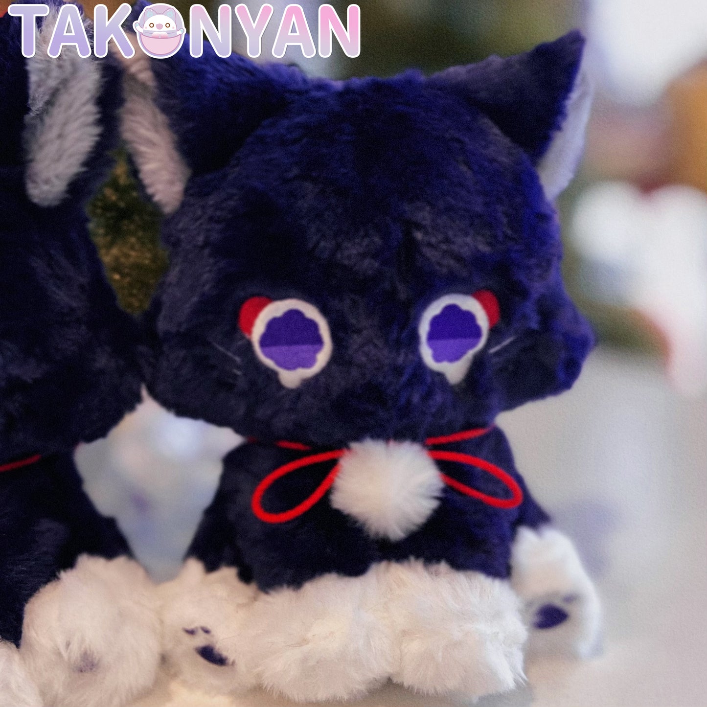 【IN STOCK】Takonyan Cosplay Genshin Cat Scaramouche Plush Cute Puppet Scaracat Toy