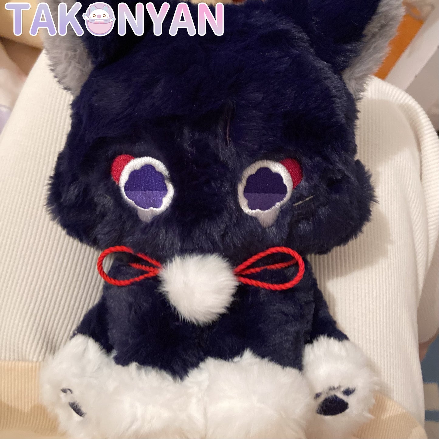 【IN STOCK】Takonyan Cosplay Genshin Cat Scaramouche Plush Cute Puppet Scaracat Toy