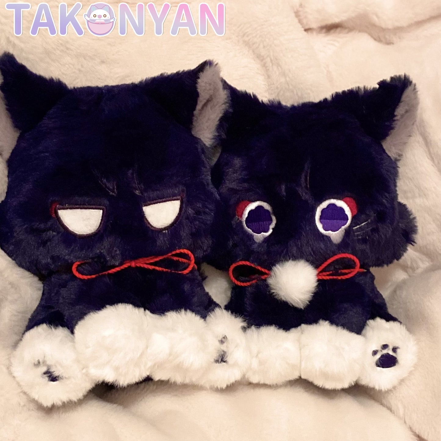 【IN STOCK】Takonyan Cosplay Genshin Cat Scaramouche Plush Cute Puppet Scaracat Toy