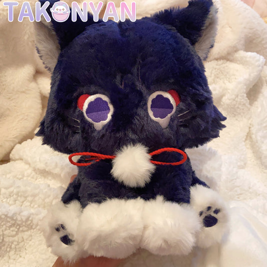 【IN STOCK】Takonyan Cosplay Genshin Cat Scaramouche Plush Cute Puppet Scaracat Toy