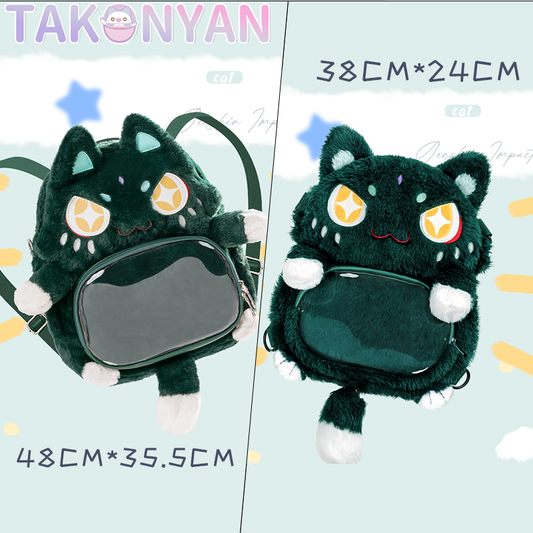 【PRE-SALE】Takonyancos Game Genshin Impact Cosplay Xiao Plush Bag Backpack Itabag