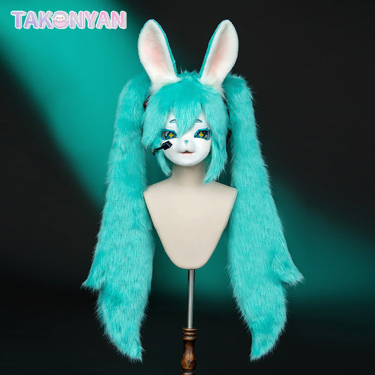 【Takonyan】Green hair cute anthropomorphic Fursuit