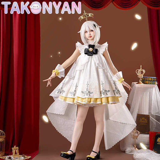 【IN STOCK】Takonyancos Anime Game Genshin Impact Cosplay Costume for Paimon Dinner party Dresses doujin