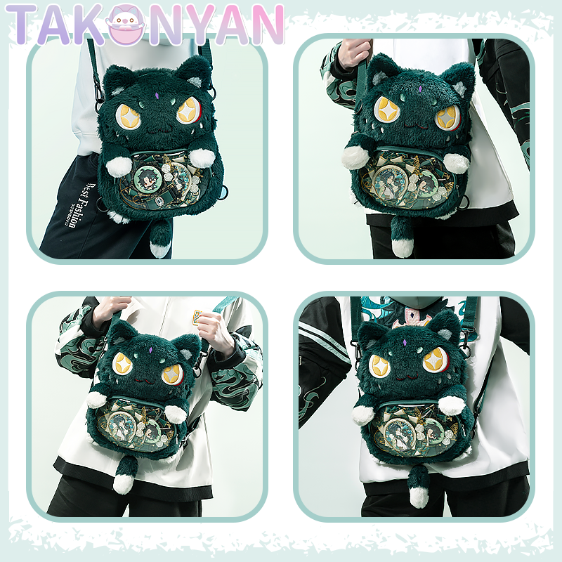 【PRE-SALE】Takonyancos Game Genshin Impact Cosplay Xiao Plush Bag Backpack Itabag