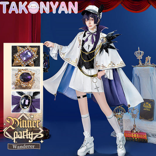 【PRE-SALE】Takonyancos  Game Genshin Impact Cosplay Scaramouche Wanderer Dinner party Costume doujin