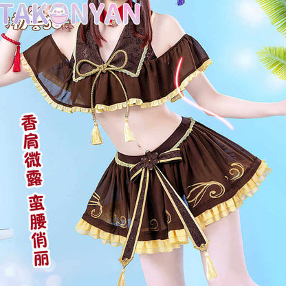 【PRE-SALE】Game Genshin Impact Cosplay Hutao Costume Summer Swimwear