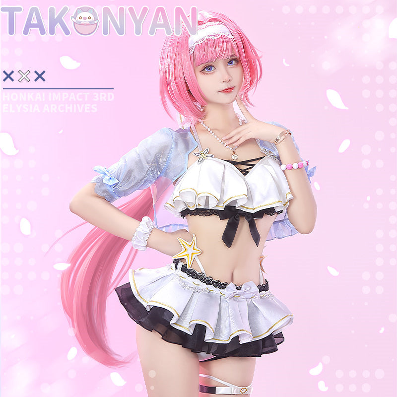 【IN STOCK】Honkai Impact 3rd Cosplay Elysia Swimsuit Summer Costume