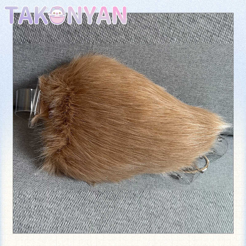 Takonyan Cosplay Fursuit Handmade Plush Bunny Tail Animal Furry Rabbit Tails Props Costume Cosplay Party Props