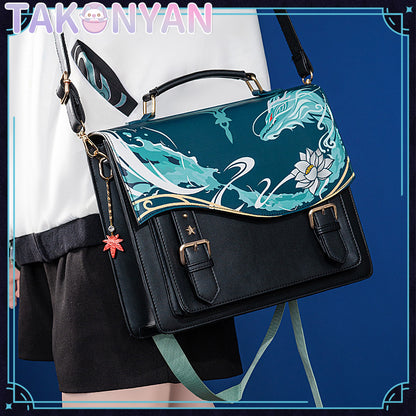 【PRE-SALE】Game Genshin Impact DanHeng itabag  Messenger Bag PU Leather Bag Theme Impression Bag student backpack doujin