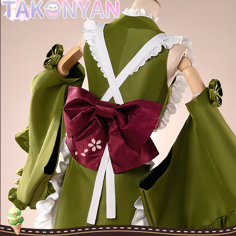 【IN STOCK】Takonyan Cosplay Matcha Costume Green Dress