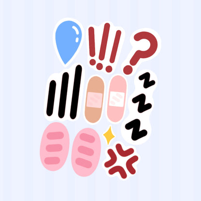 【In Stock】Takonyan furry emoji stickers Fursuit accessories funny vibe props